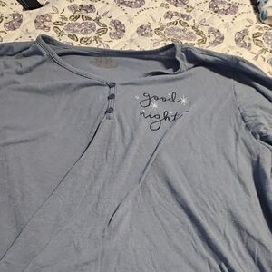 Catherines Denim Blue Pj Set